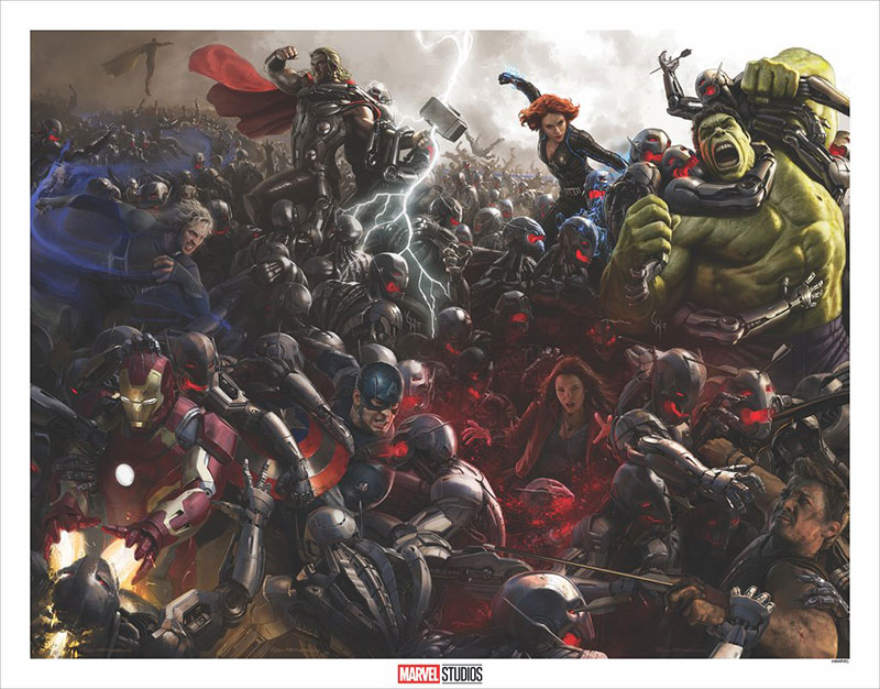 Avengers: Age of Ultron Concept Art Collaboration by Ryan Meinerding, Andy Park, Charlie Wen
