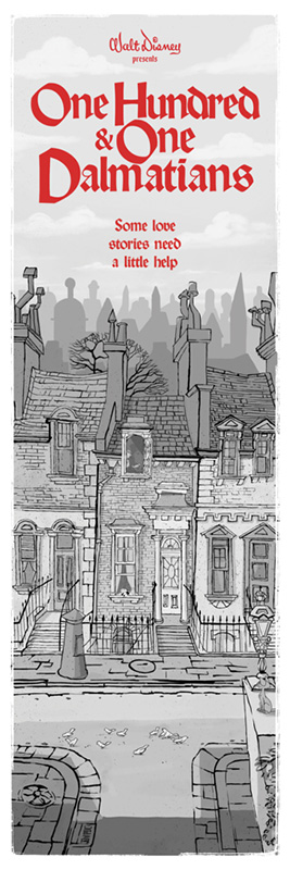 101 Dalmatians - Black and White by Ben Harman