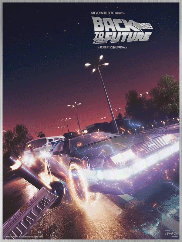 Back to the Future: Trilogy - Aluminum Print SET