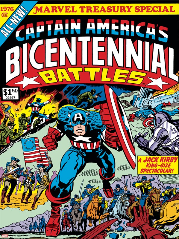 Captain America's Bicentennial Battles Cover Art by Jack Kirby & Frank Giacoia