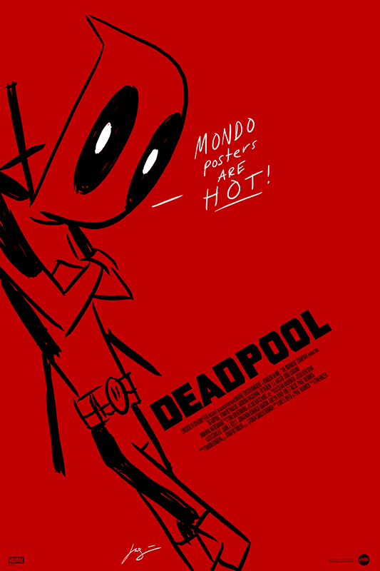 Deadpool Screenprinted Poster Art by Justin Harder