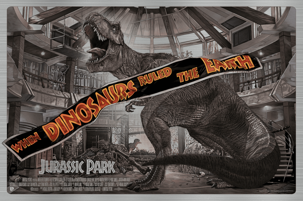 Jurassic Park - Aluminum Variant by Juan Carlos Ruiz Burgos