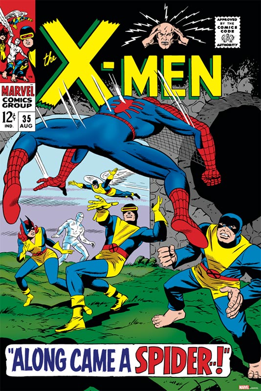X-Men #35 Cover Art by Dan Adkins, Sam Rosen, & Stan Goldberg