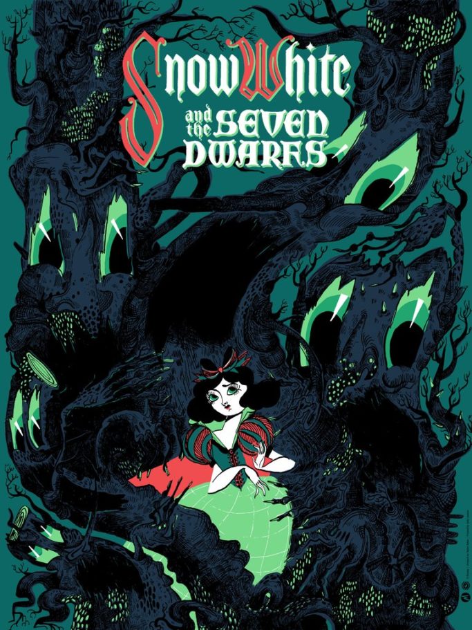 Snow White and The Seven Dwarfs - variant by Taylor Dolan