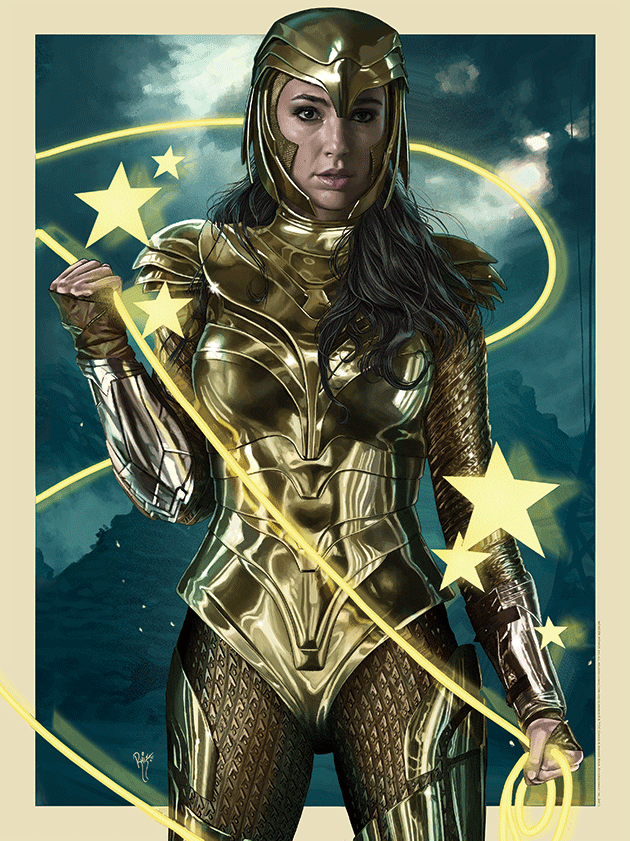 Wonder Woman (Armored) - 3D Lenticular by Juan Burgos