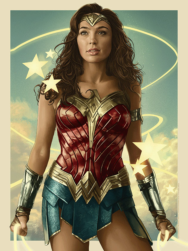 Wonder Woman - 3D Lenticular by Juan Burgos