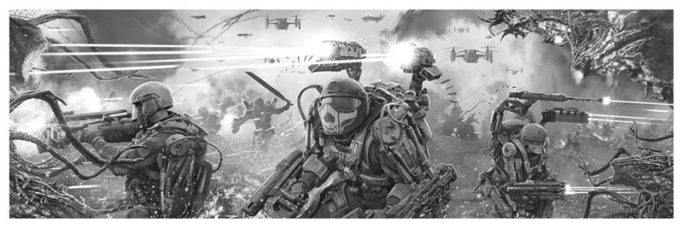 All You Need Is Kill - B&W by Pablo Olivera