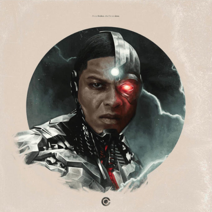 Zack Snyder’s Justice League: Headshot - Cyborg by Jake Kontou