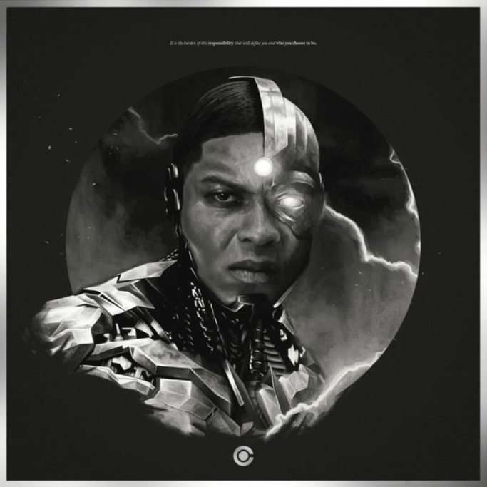 Zack Snyder’s Justice League: Headshot Variant - Cyborg by Jake Kontou