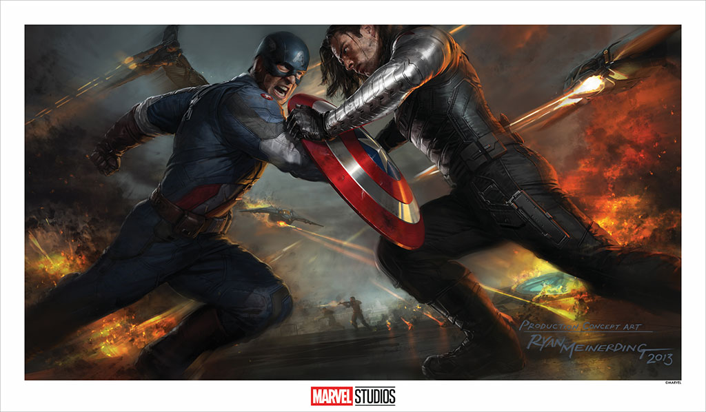 Captain America The Winter Soldier By Ryan Meinerding Poster Pirate