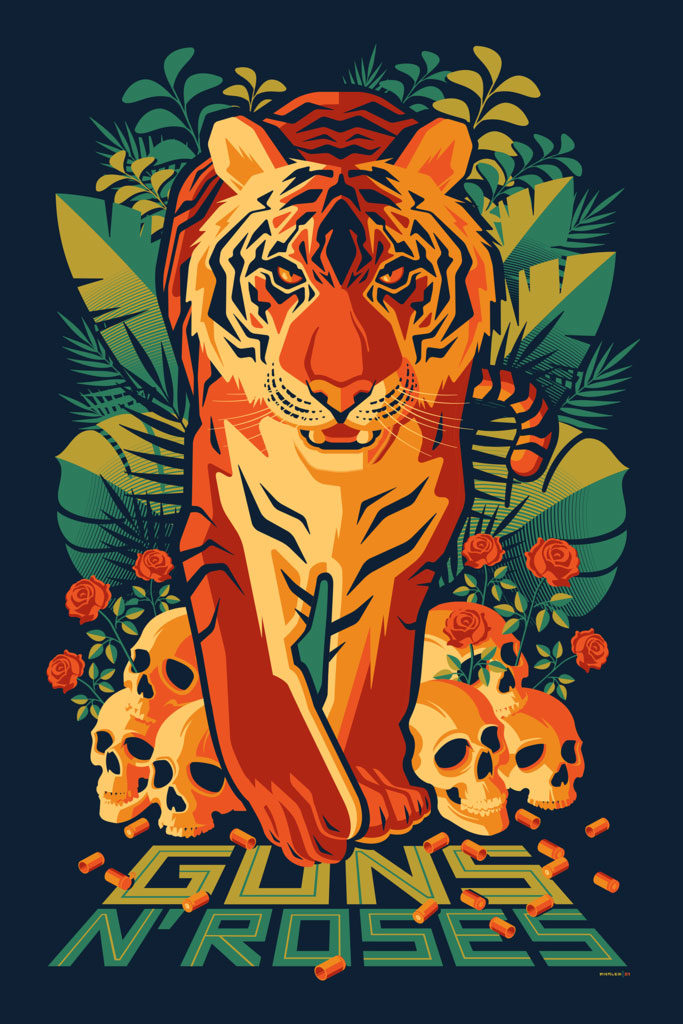 Guns N’ Roses by Tom Whalen