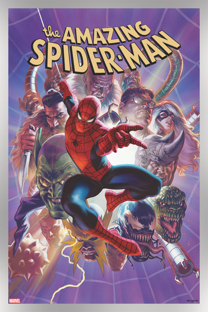 The Amazing Spider-Man #33 Metallic Silver Variant by Felipe Massafera