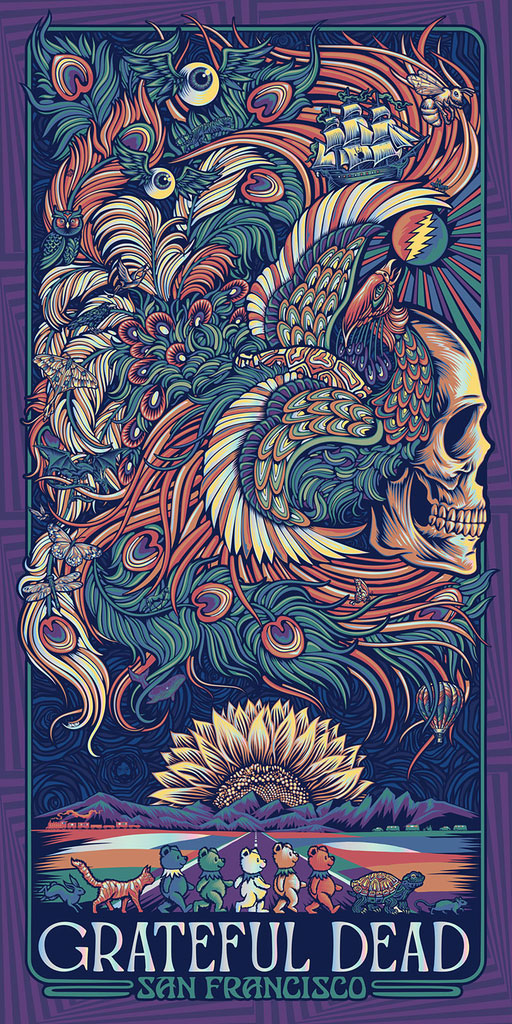 Grateful Dead San Francisco by Todd Slater Poster Pirate