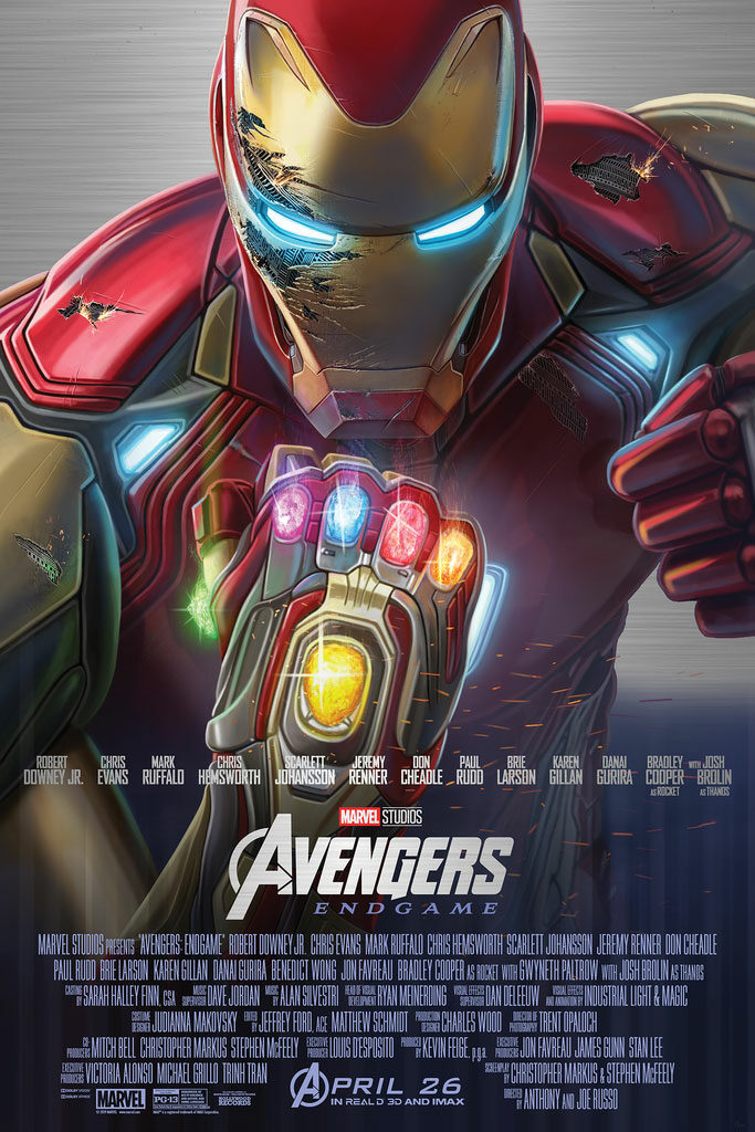 Avengers: Infinity War - Ironman - Aluminum Print by Pablo Olivera