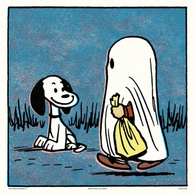 Peanuts - Snoopy and Ghost by Charles Schulz