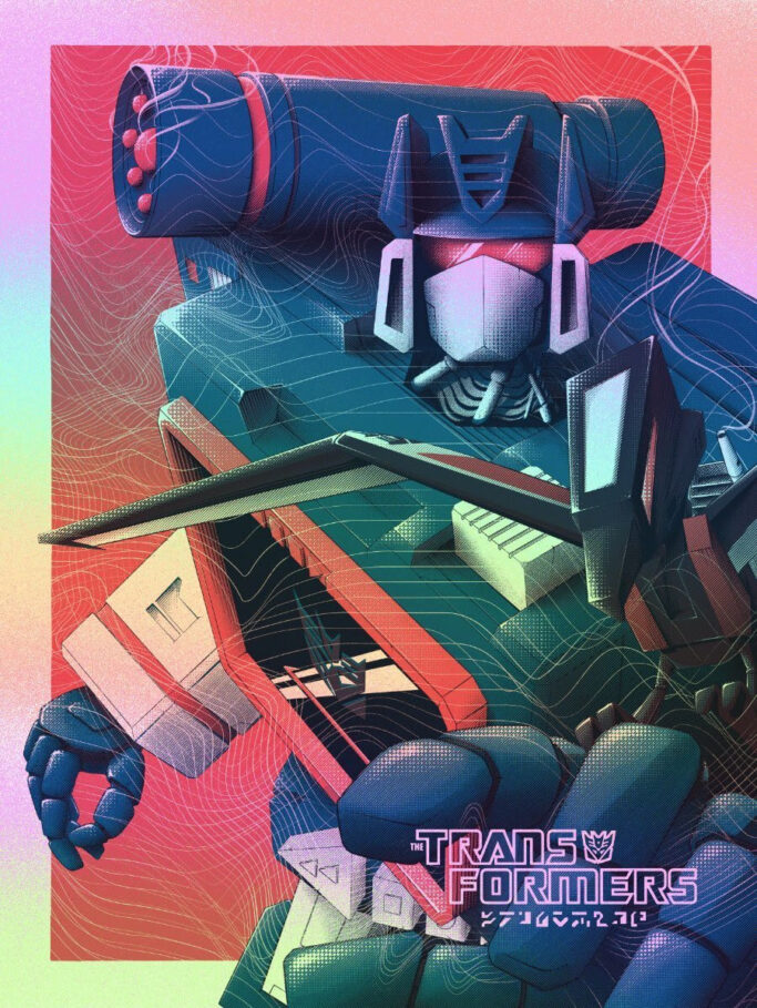Transformers Soundwave Holo Foil by Justin Froning