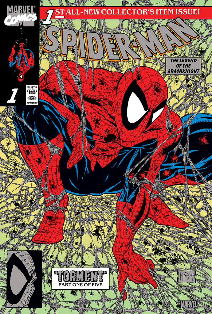 Spider-Man #1 - Platinum Variant by Todd McFarlane