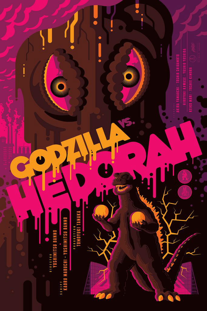 Shin Godzilla by Florian Bertmer & Godzilla vs. Hedorah by Tom Whalen ...