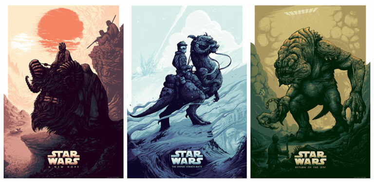 Star Wars Trilogy Creatures by Alex Hovey