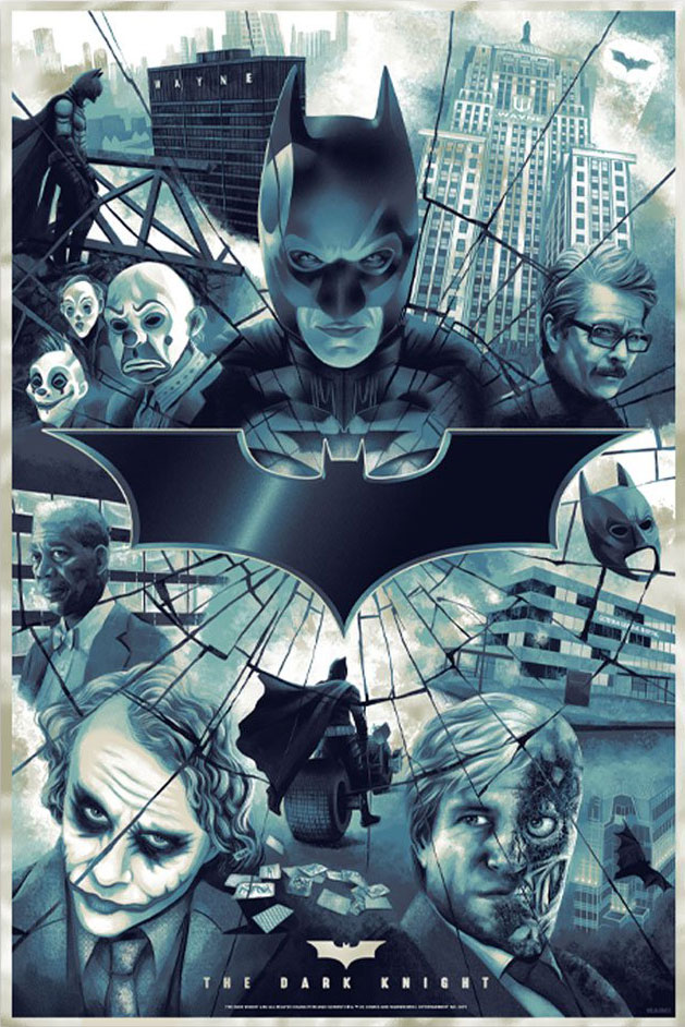 The Dark Knight - Foil Variant by Bella Grace