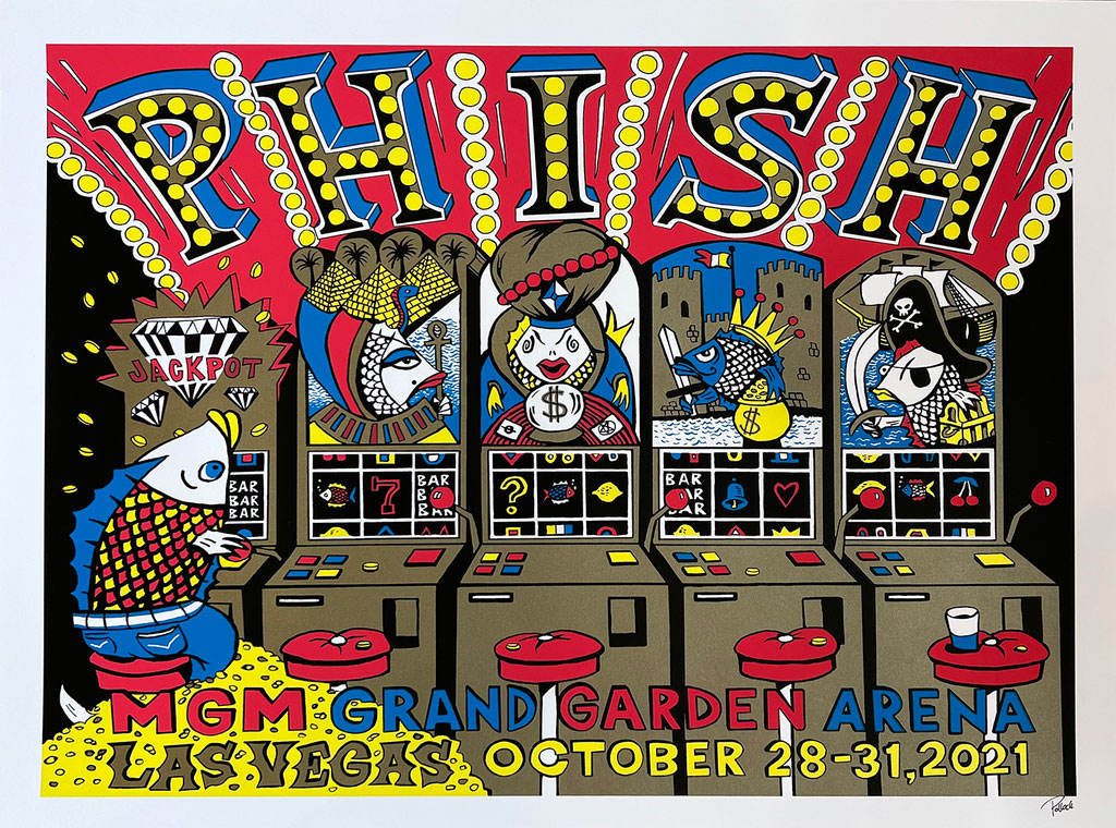 Phish - Las Vegas 2021 by Jim Pollock