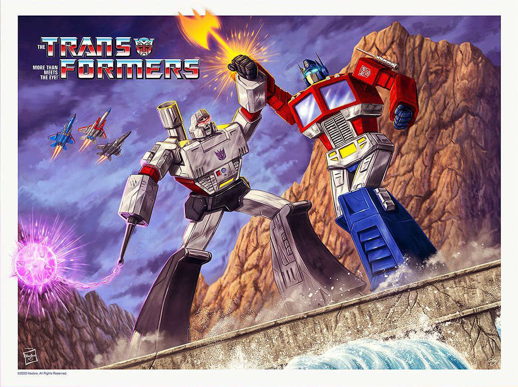 Optimus vs Megatron by Sam Gilbey