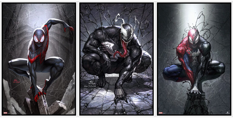 Spider-Man, Venom and Symbiote Spider-man by InHyuk Lee