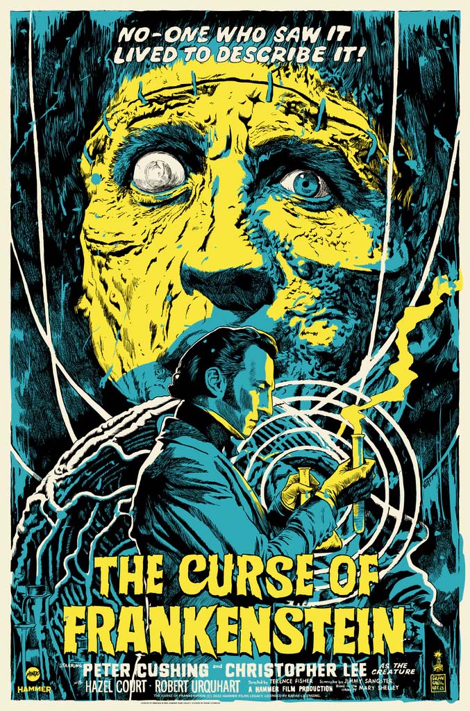 The Curse of Frankenstein - Variant by Francesco Francavilla