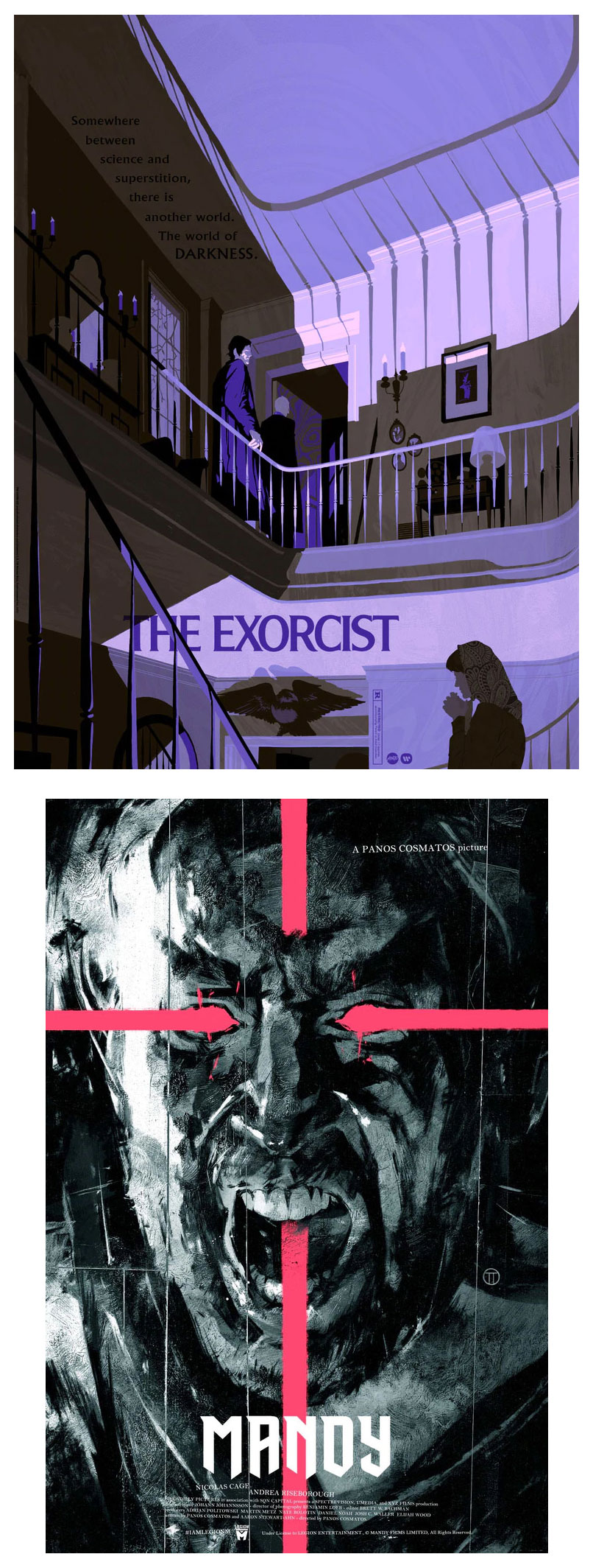 The Exorcist by Katherine Lam & Mandy by Julian Totino Tedesco