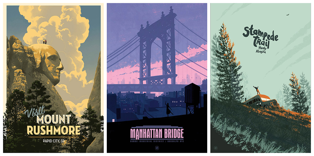 Nautilus Art Prints Travel Poster Series