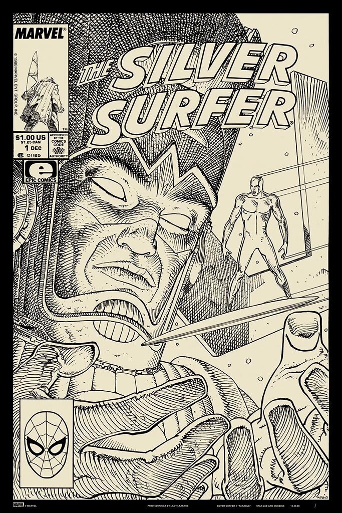 Silver Surfer: Parable Keyline by Moebius