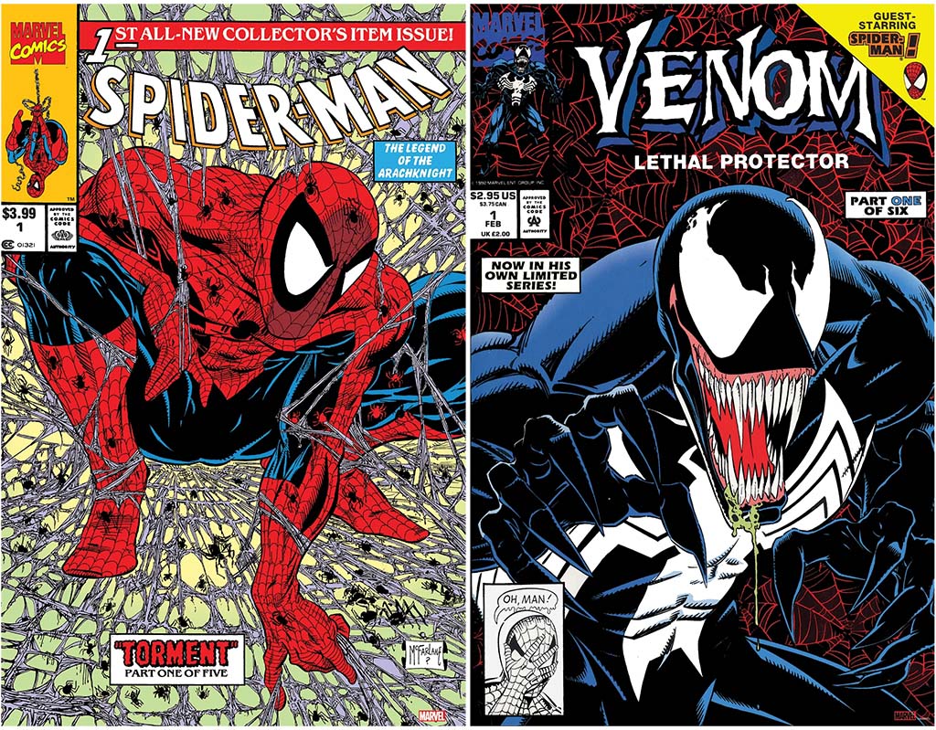 Spider-Man #1 by Todd Mcfarlane & Venom: Lethal Protector #1 by Mark