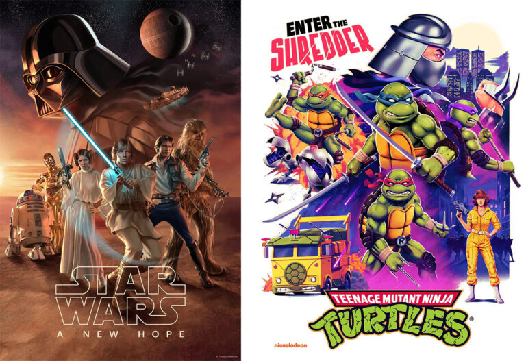 Star Wars by Ann Bembi and TMNT by Tom Walker