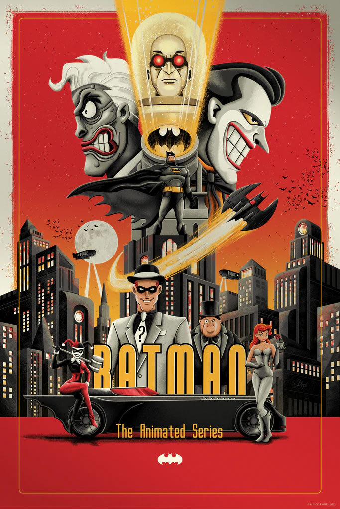Batman: The Animated Series - Silver Metallic Variant by Derek Payne