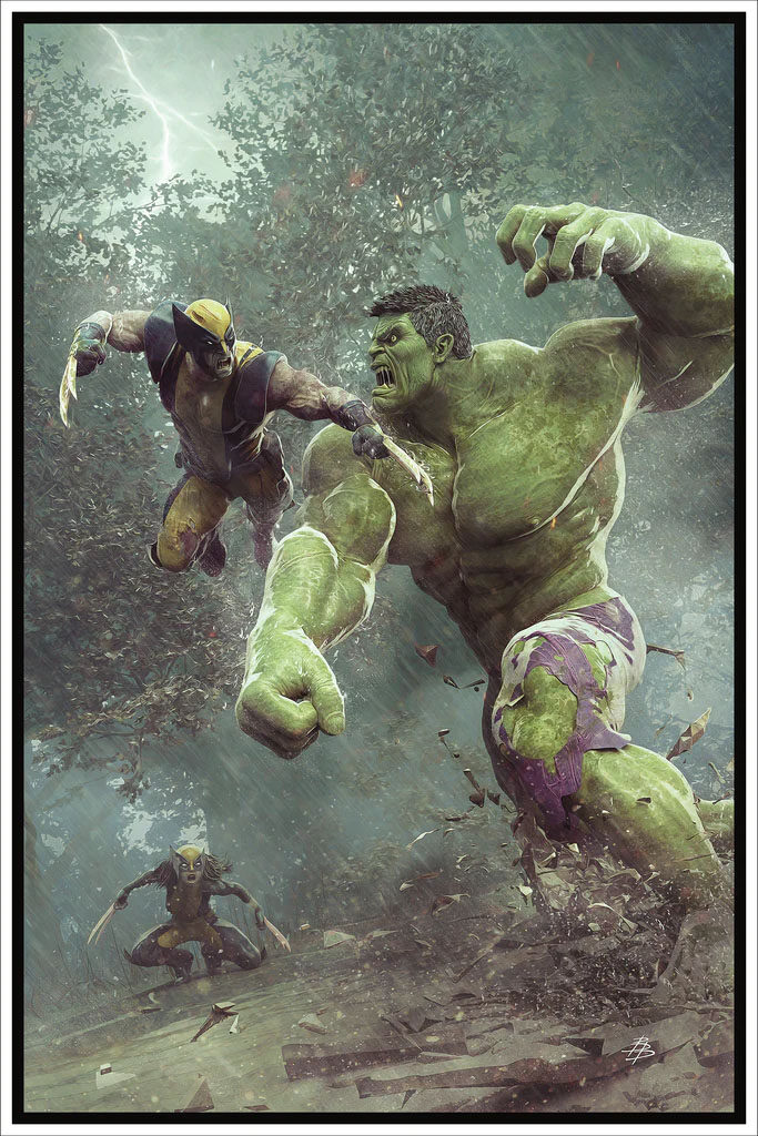 Venom & Hulk by Björn Barends - Poster Pirate