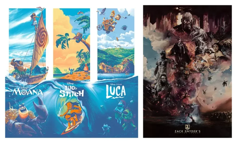 Moana, Lilo & Stitch, Luca by Mark Englert & Zack Snyder's Justice League by Chris Valentine