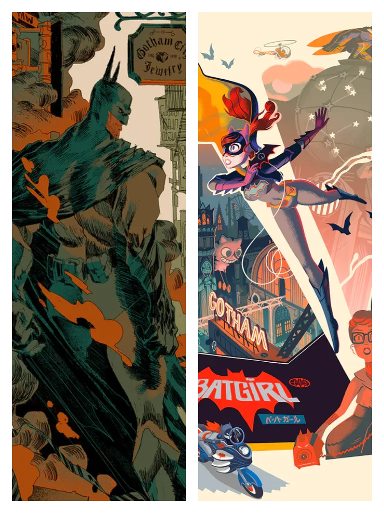 Batgirl by Glen Brogan & Batman by Squiddy