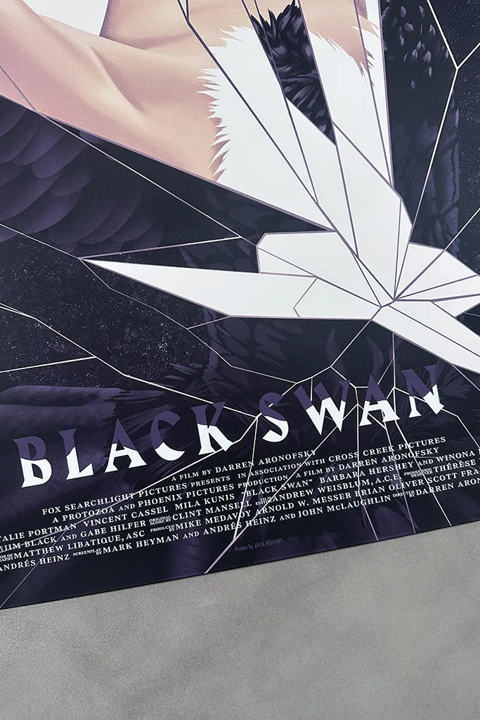 Mondo Black store Swan Poster by Jack Hughes