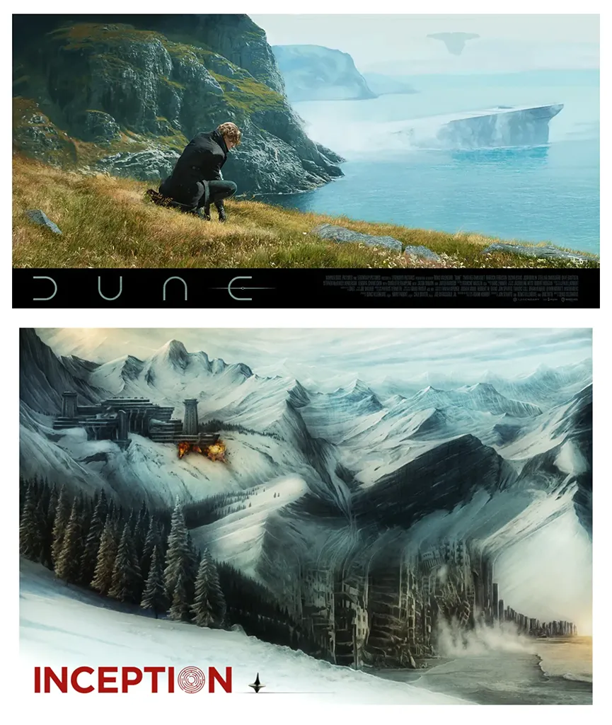 Dune by Dave O'Flanagan & Inception by Andrew Rowland