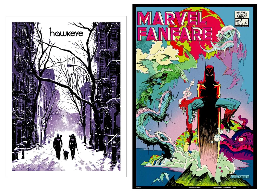 Hawkeye by David Aja & Marvel Fanfare by by P. Craig Russell