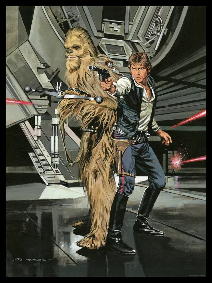 Han & Chewie by Paul Mann