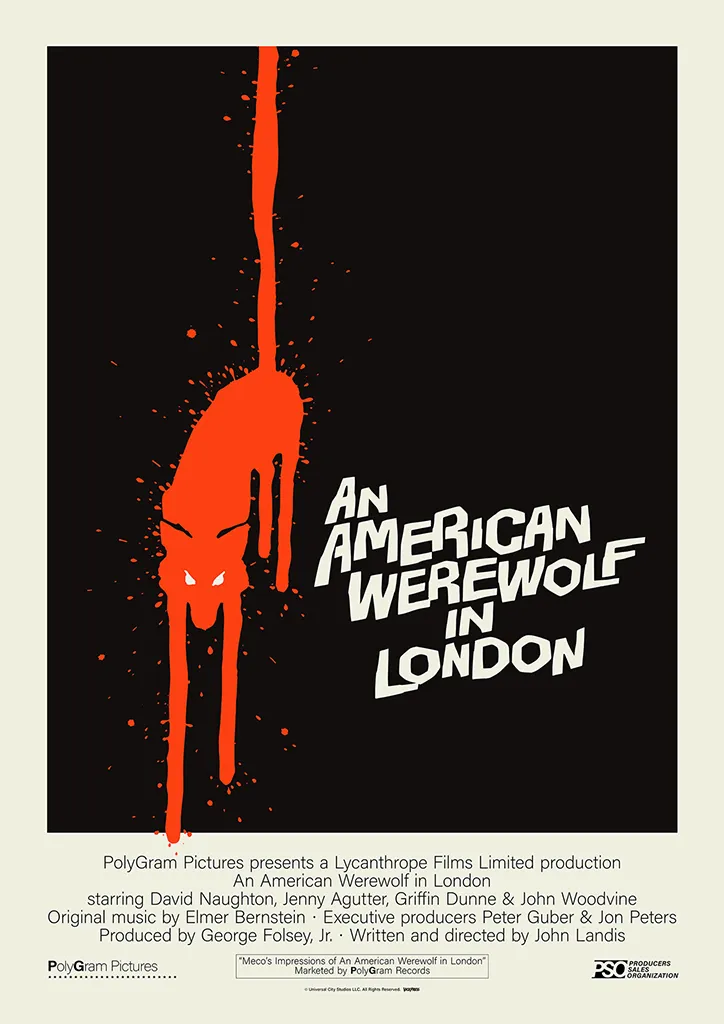 An American Werewolf in London - Original International One Sheet - Remastered by Matt Ferguson