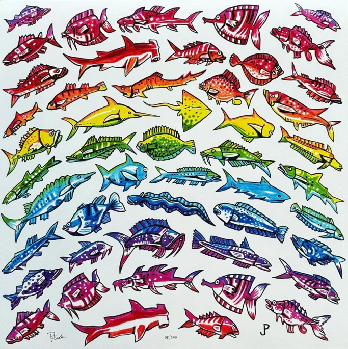 Fish Rainbow by Jim Pollock