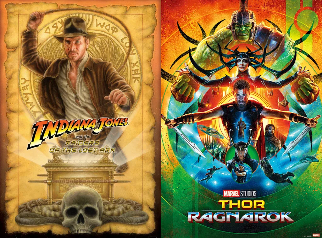 Indiana Jones by Doug Pagacz & Thor: Ragnarok Lenticular