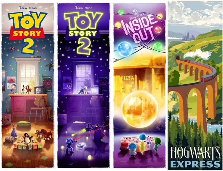 Toy Story 2 & Inside Out by Ben Harman & Hogwarts Express by Steve Thomas