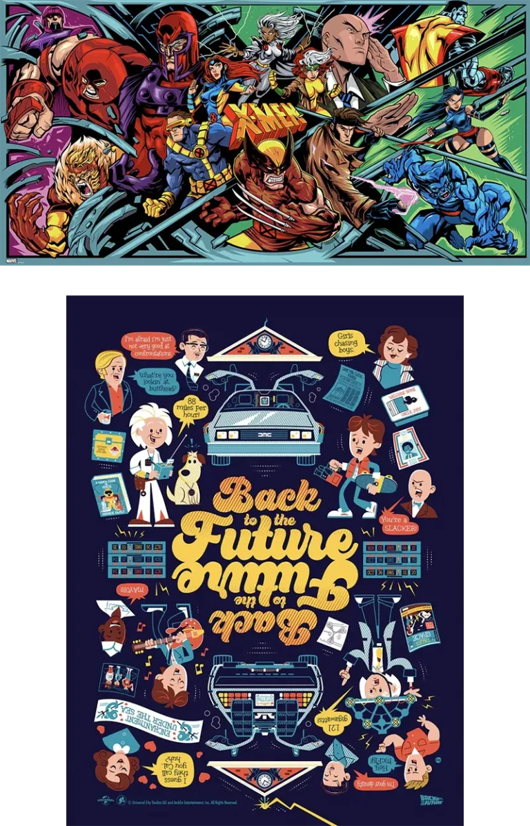 X-Men by Dayne Henry & Back to the Future by Dave Perillo