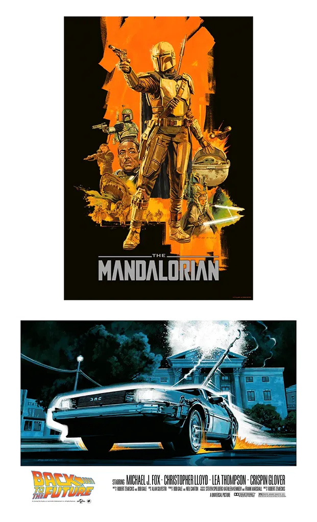 The Mandalorian & Back to the Future by Paul Mann