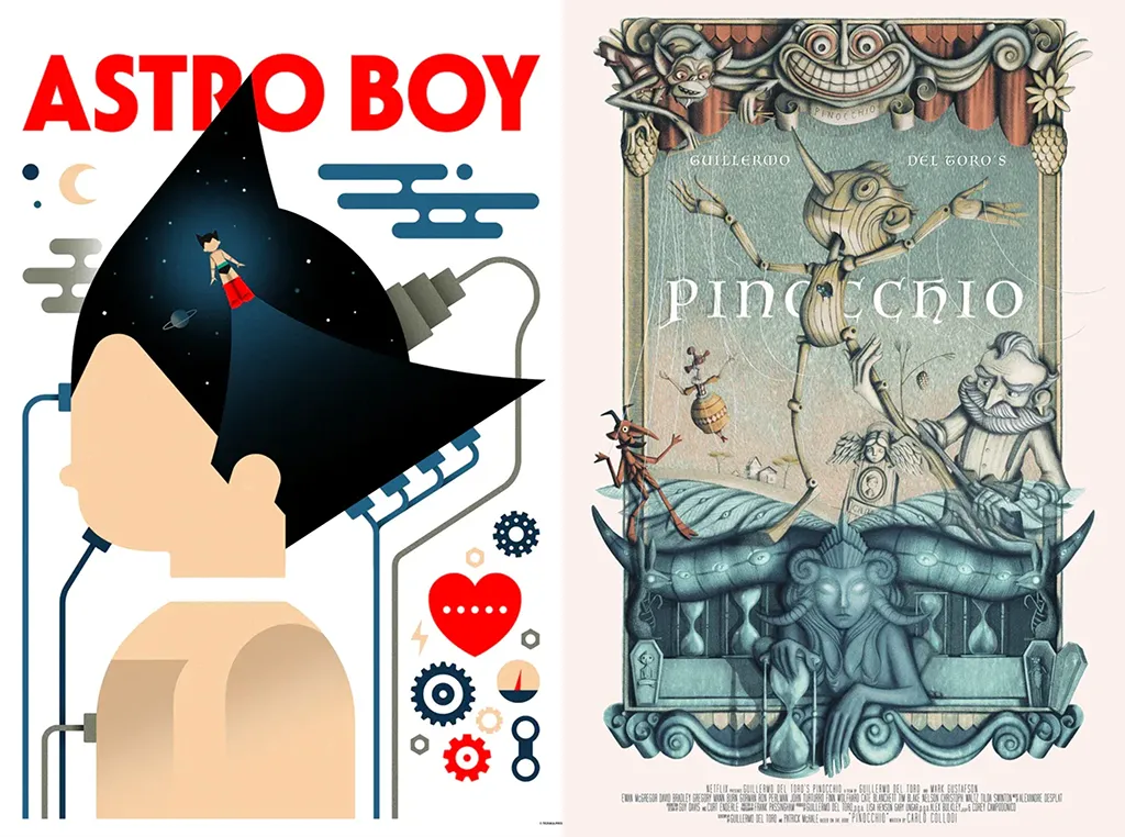 Astro Boy by Michael De Pippo & Pinocchio by Giulia Del Mastio