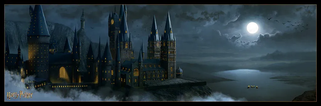 Hogwarts - Night by Pablo Olivera
