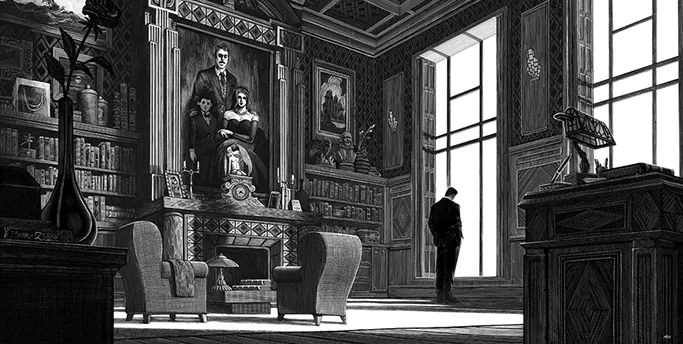 Drawing Room - Wayne Penthouse -Batman by Nicolas Delort - Featured